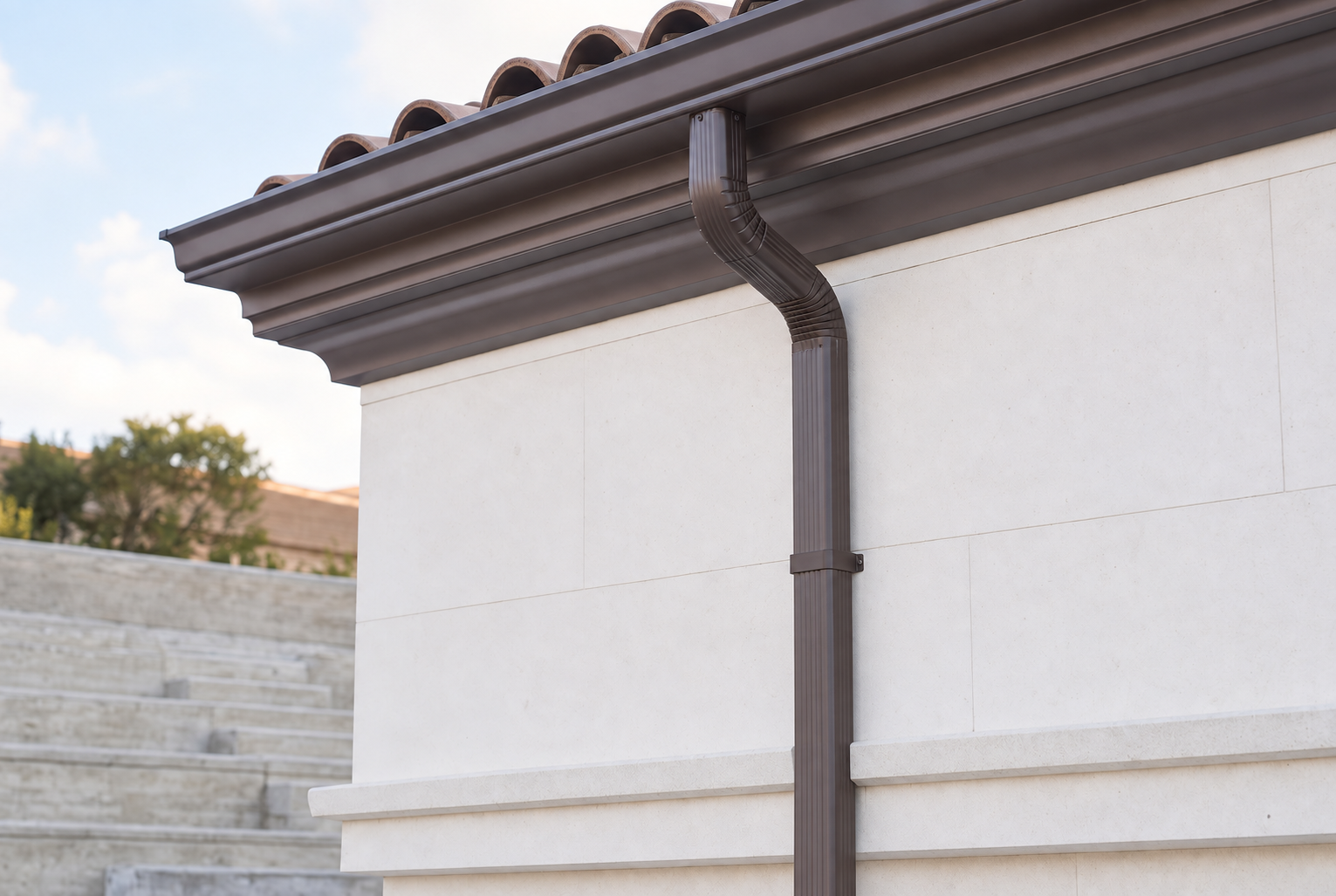 Bajantes pluviales en Zaragoza · detalle del sistema